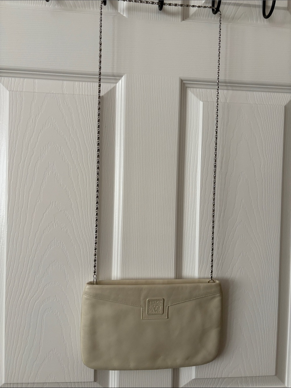 ANNE KLEIN for Calderon Cream Leather Purse